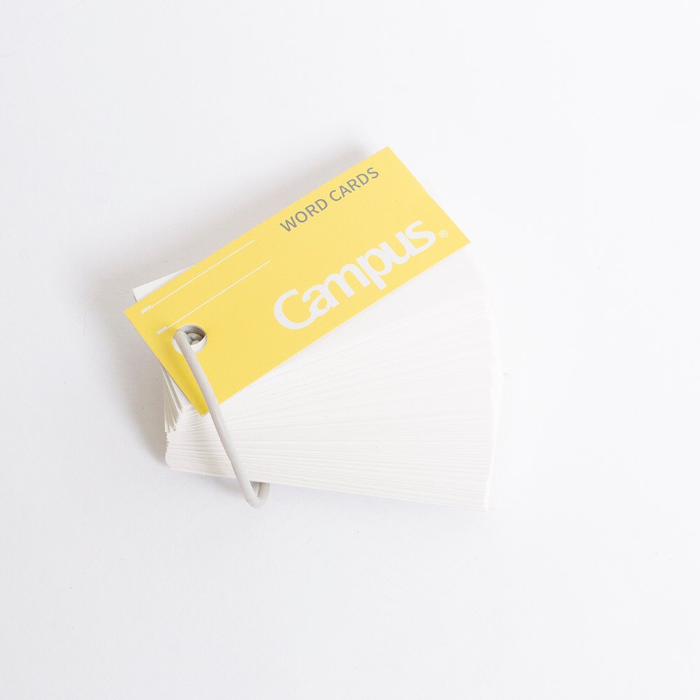 Yellow, Index/Flash Cards, Art & School, Kokuyo, Word Cards, 699224